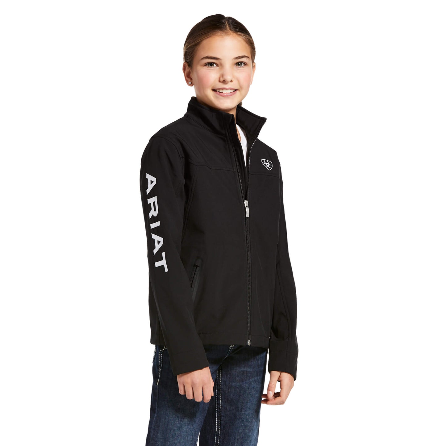 Ariat Kids New Team Black Softshell Jacket
