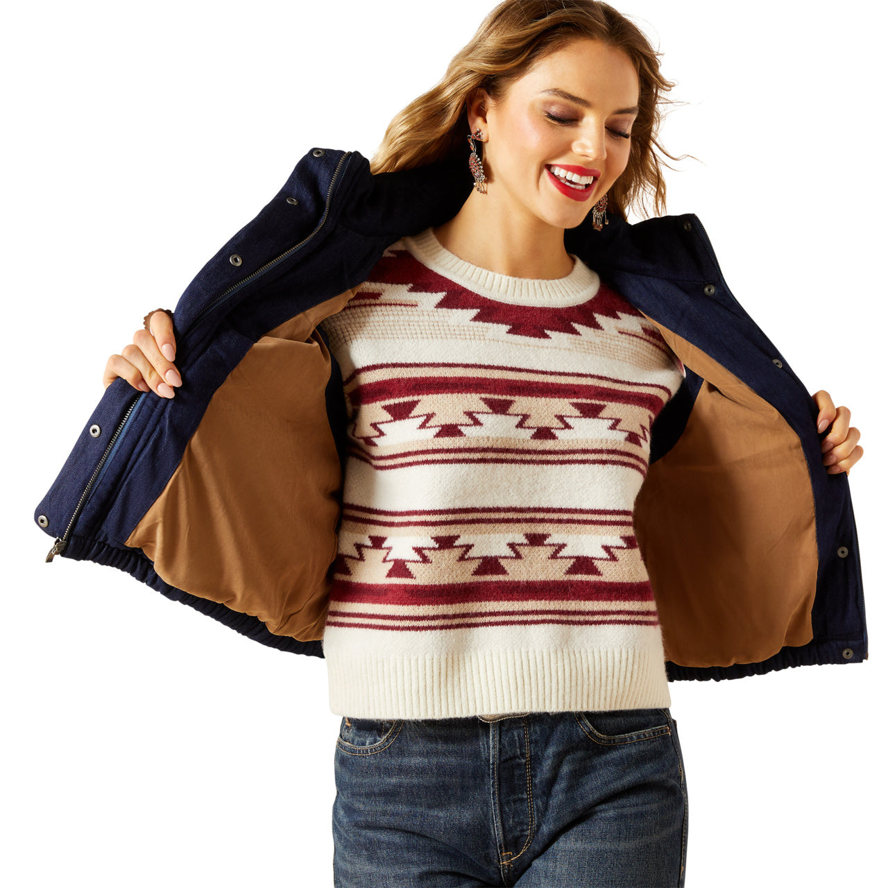 Ariat Women’s Slub Denim Western Vest