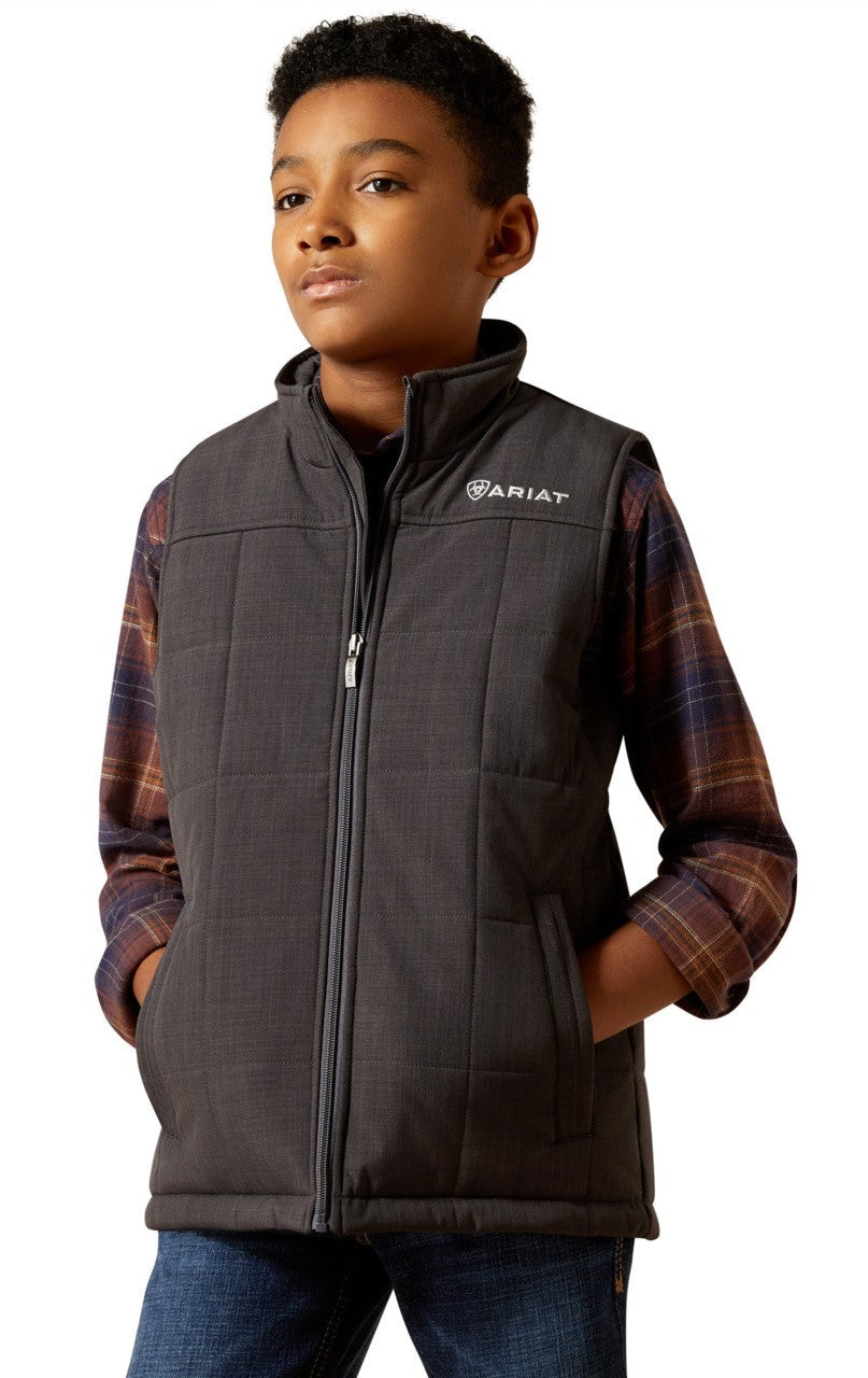 Ariat Youth Phantom Heather Crius Insulated Vest