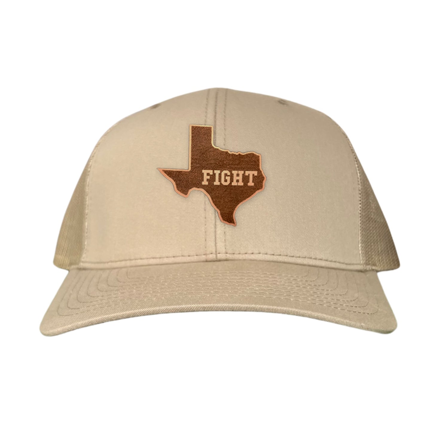 Texas Longhorns State of Texas Fight Leather Patch / Hats / 074