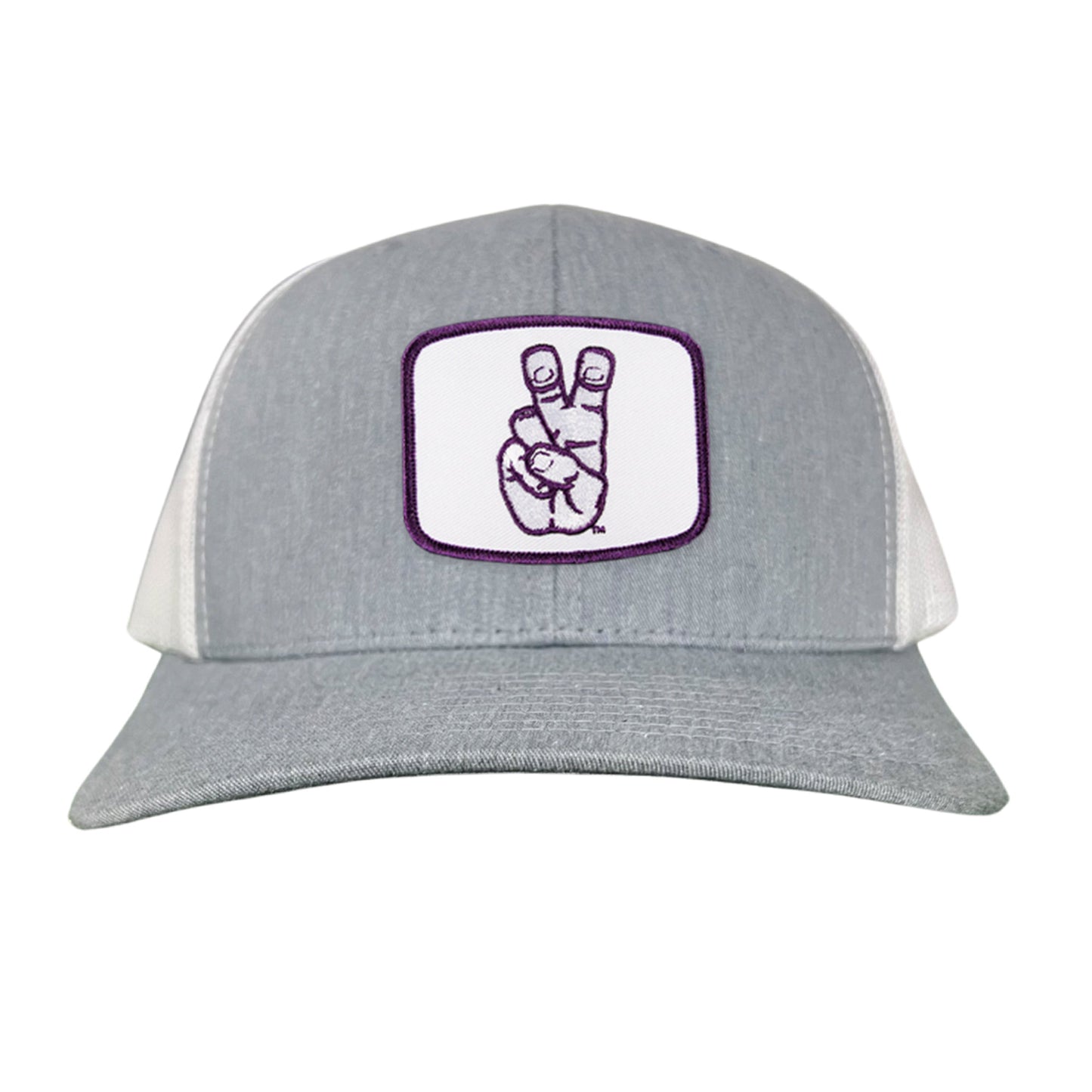 TCU Frog Hand Square Shape / Curved Bill Mesh Snapback / 126 / TCU001