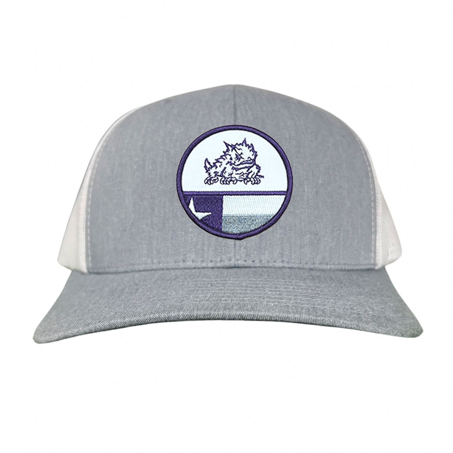 TCU Circle Horned Frog w/h State Flag / Hats / TCU034 / 248 / MM