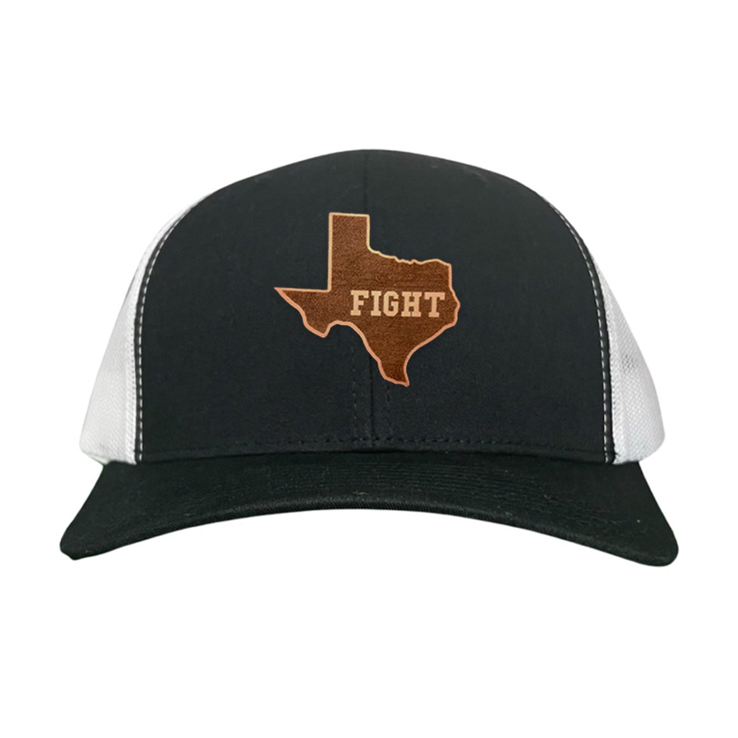 Texas Longhorns State of Texas Fight Leather Patch / Hats / 074
