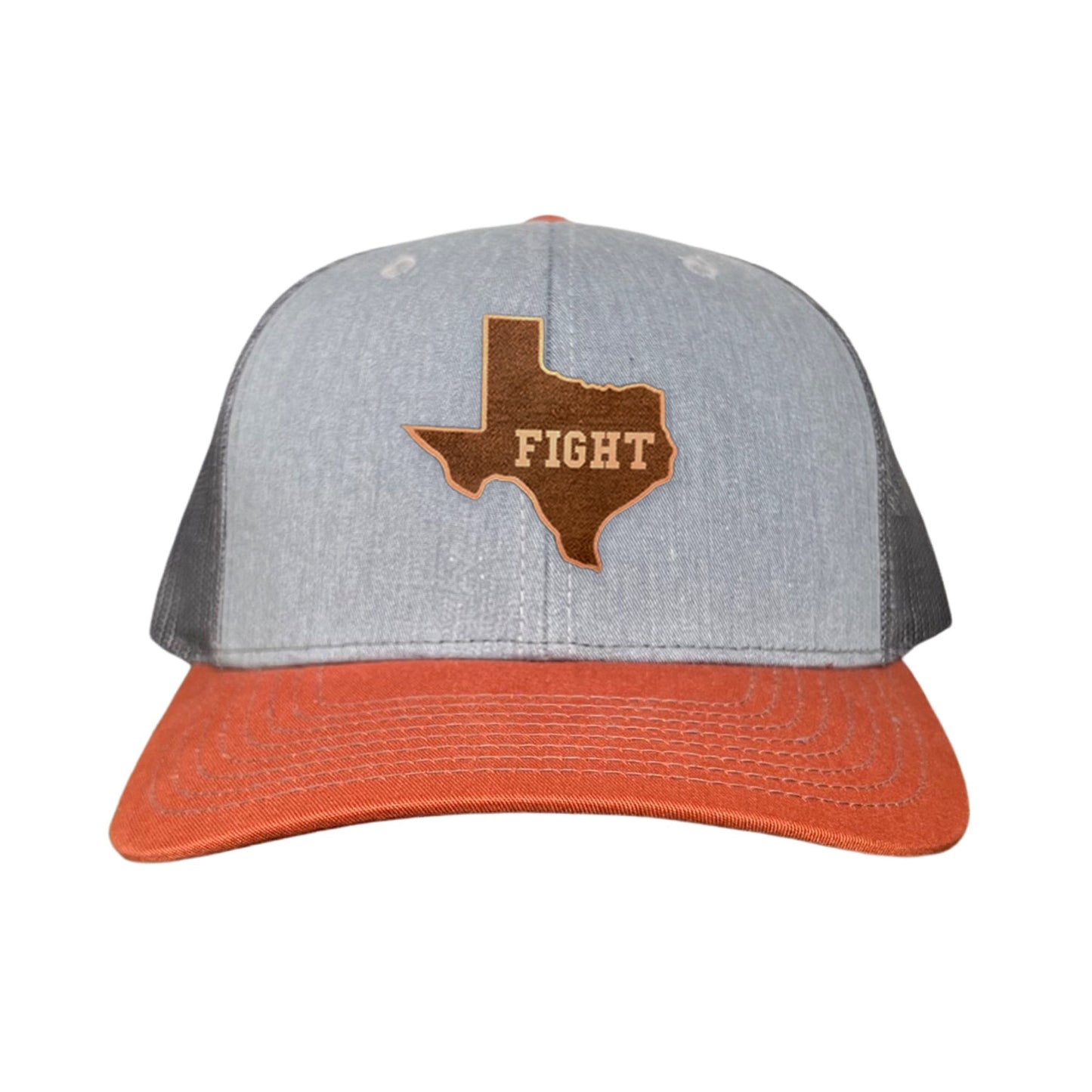 Texas Longhorns State of Texas Fight Leather Patch / Hats / 074