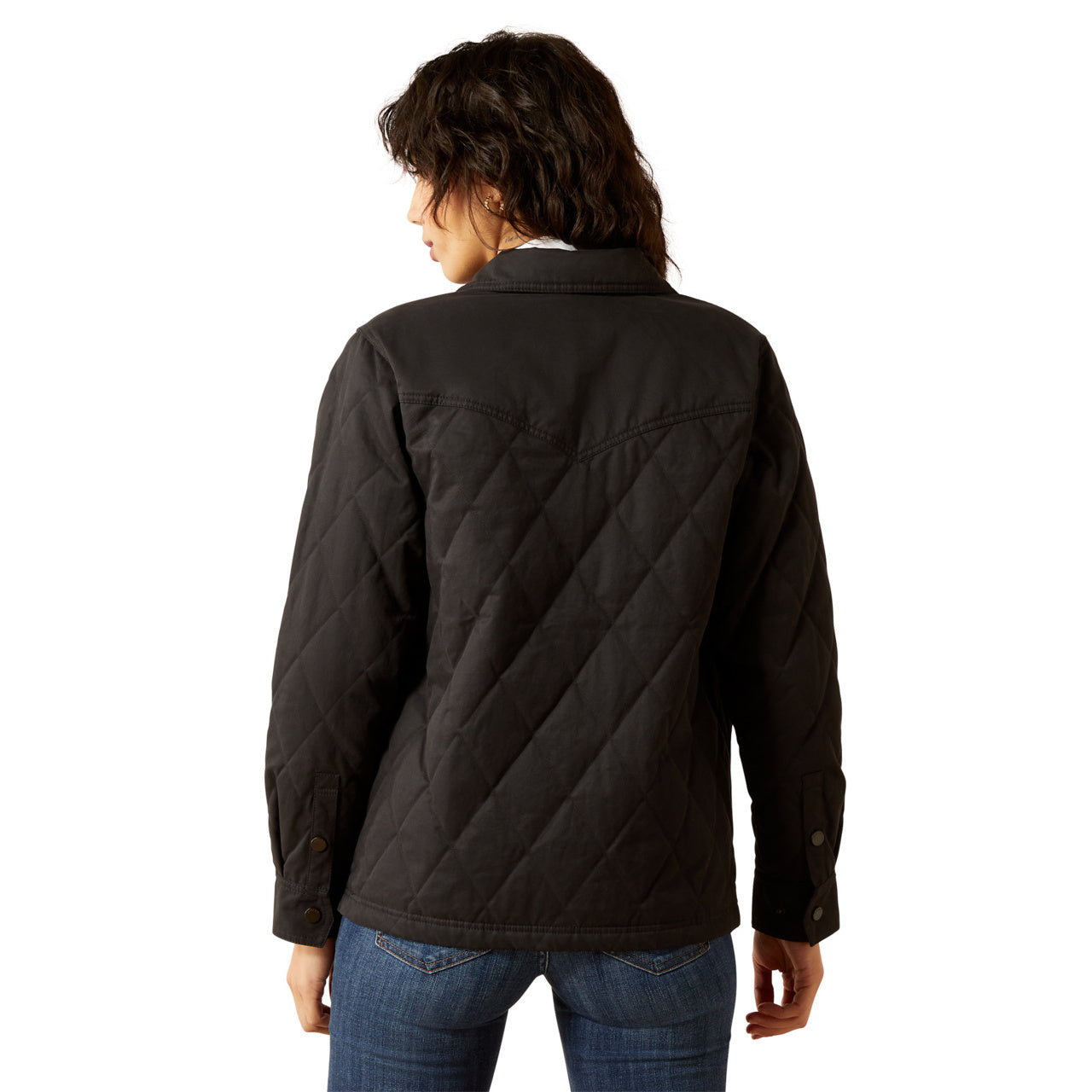 Ariat Women's Black Grizzly Quilted Barn Jacket