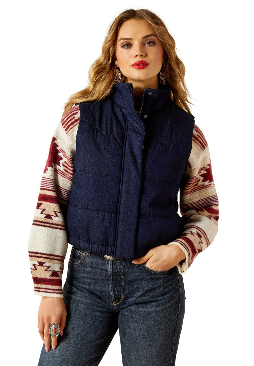 Ariat Women’s Slub Denim Western Vest