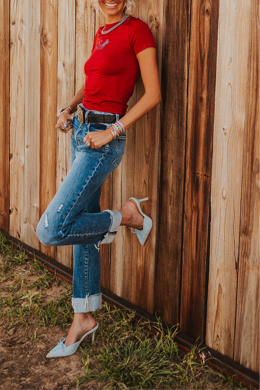 The Emelin Straight Leg Jean