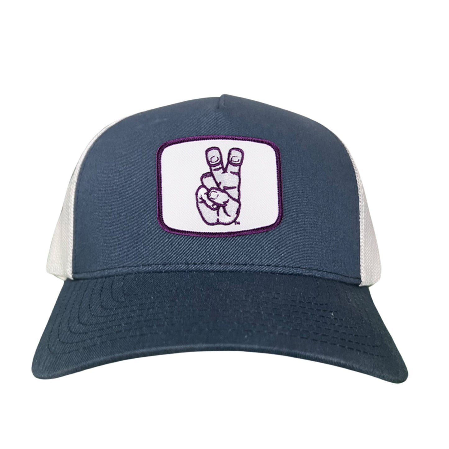 TCU Frog Hand Square Shape / Curved Bill Mesh Snapback / 126 / TCU001