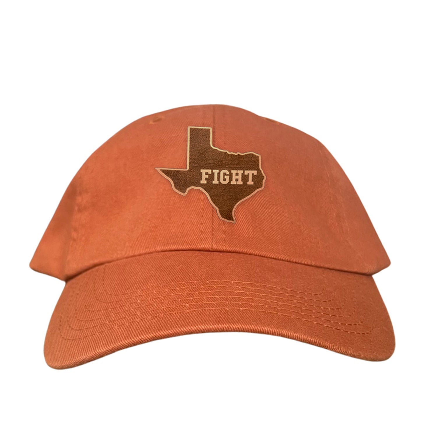 Texas Longhorns State of Texas Fight Leather Patch / Hats / 074