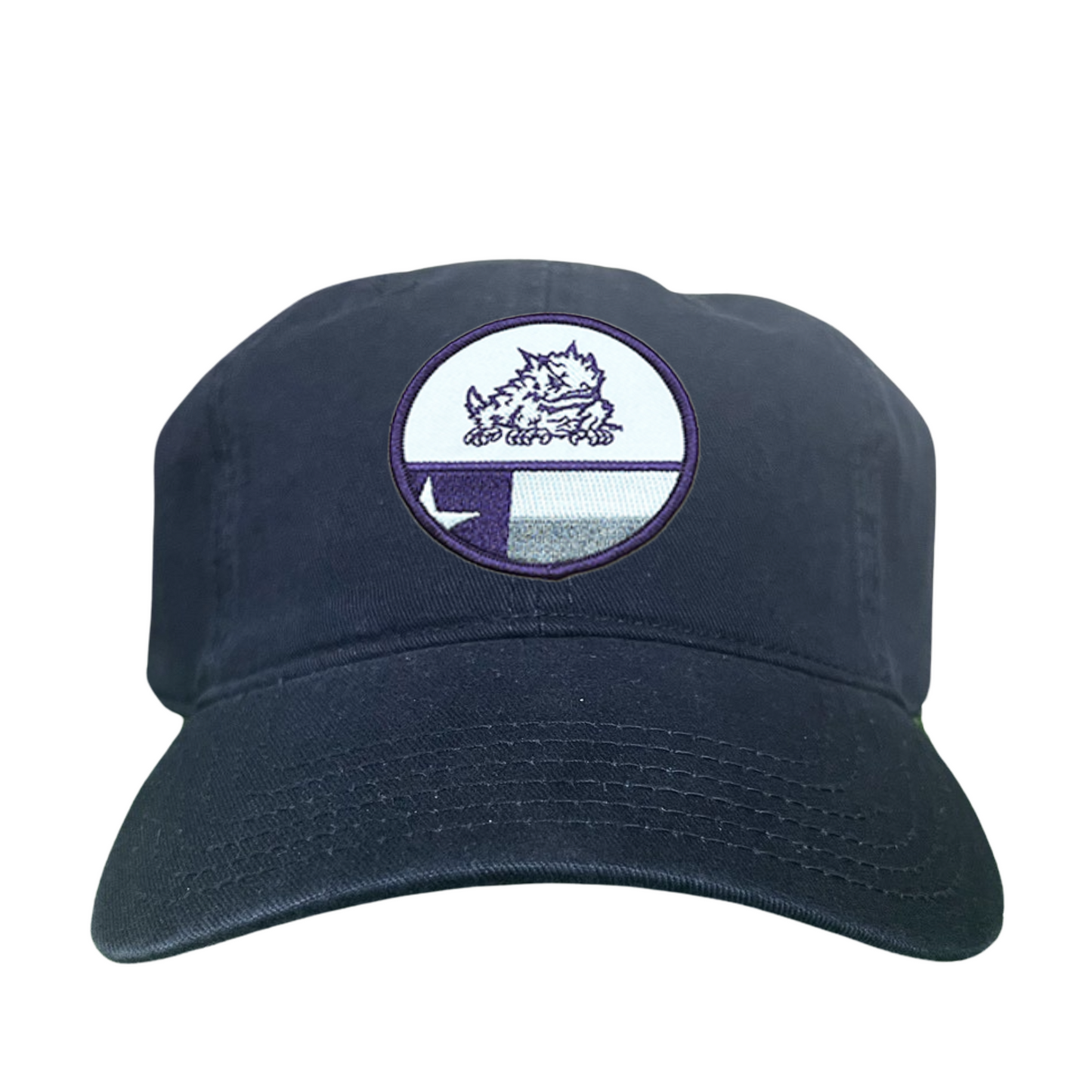 TCU Circle Horned Frog w/h State Flag / Hats / TCU034 / 248 / MM