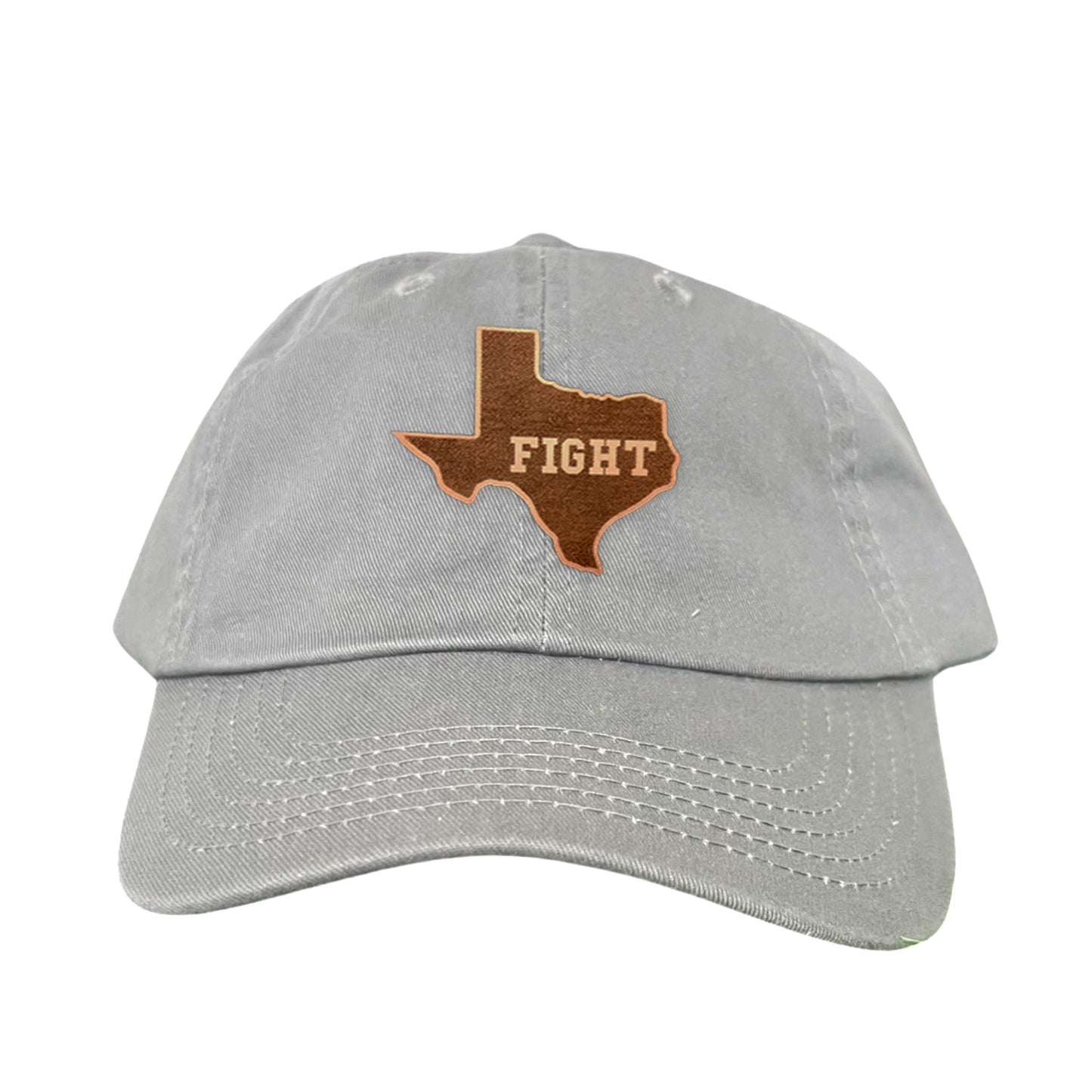 Texas Longhorns State of Texas Fight Leather Patch / Hats / 074