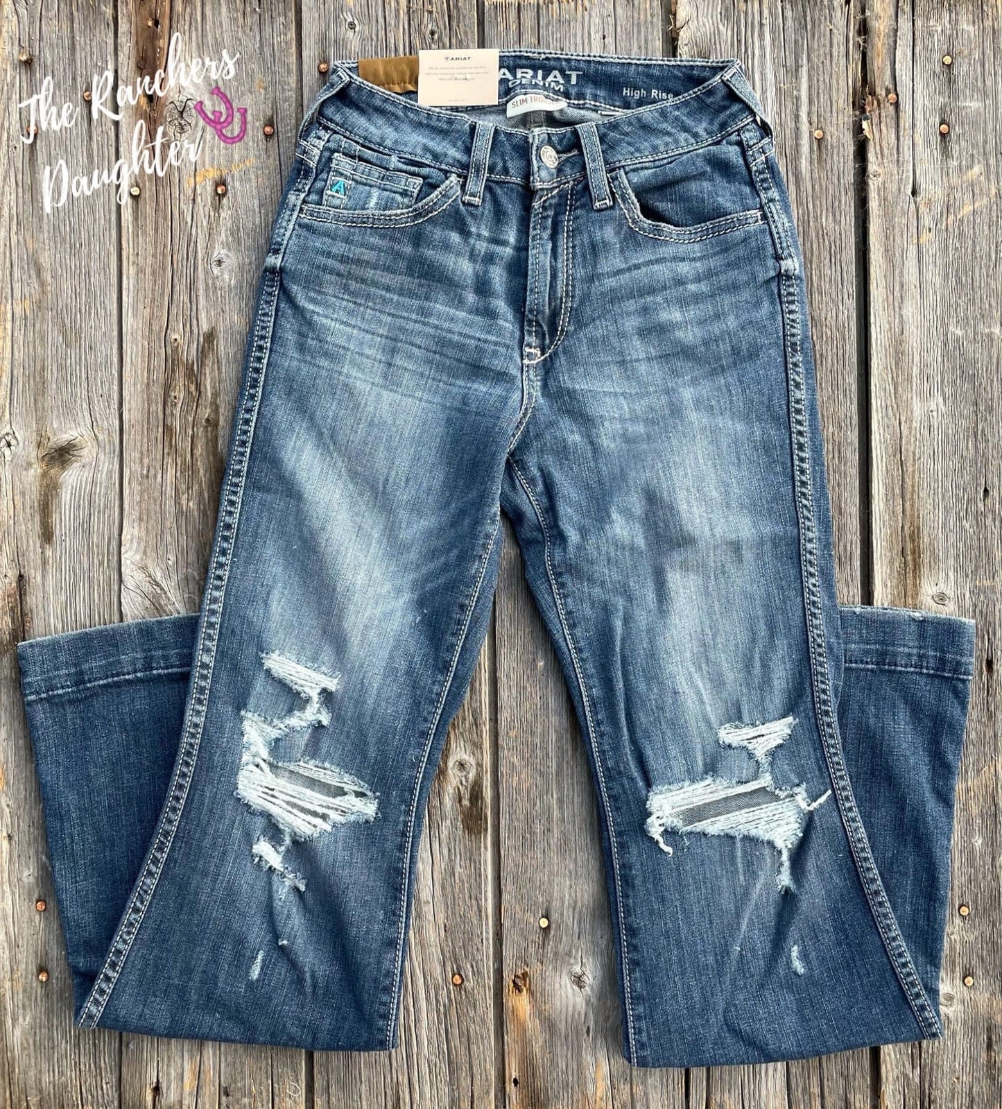 Ariat Jamina Distressed High Rise Trouser