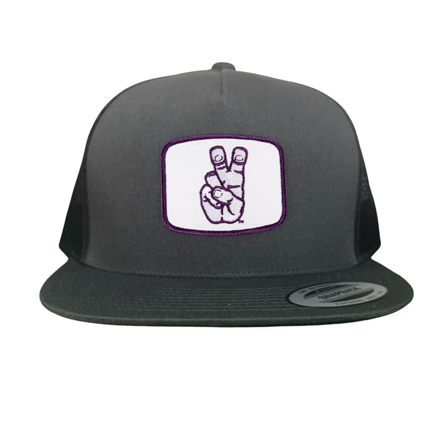 TCU Frog Hand Square Shape / Curved Bill Mesh Snapback / 126 / TCU001