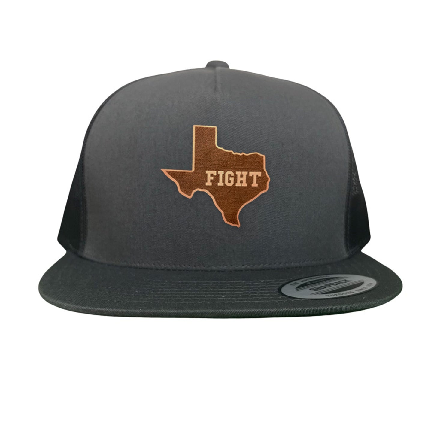 Texas Longhorns State of Texas Fight Leather Patch / Hats / 074