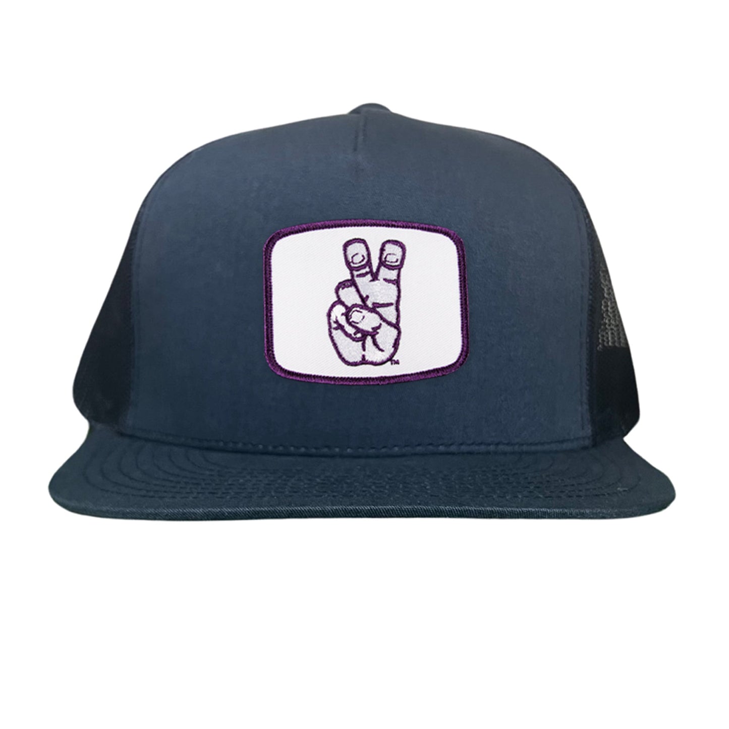 TCU Frog Hand Square Shape / Curved Bill Mesh Snapback / 126 / TCU001