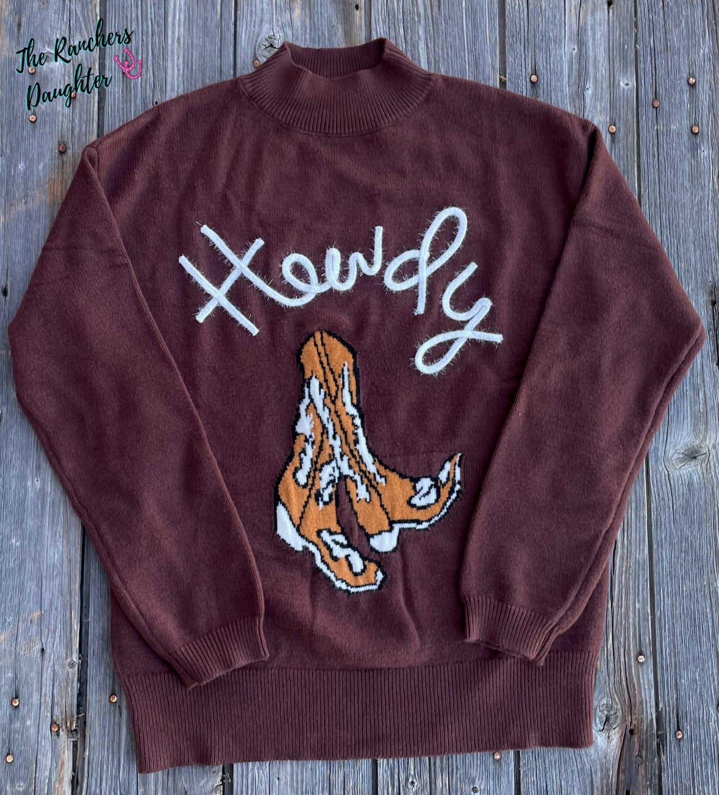 Western Howdy Boot Sweater