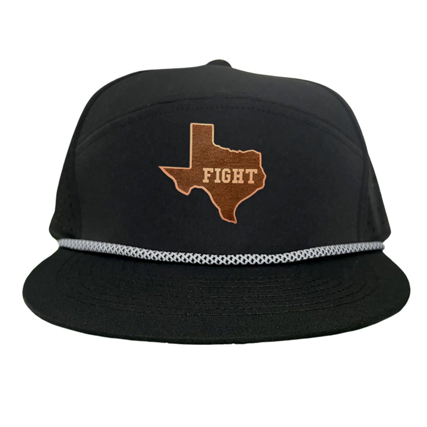 Texas Longhorns State of Texas Fight Leather Patch / Hats / 074