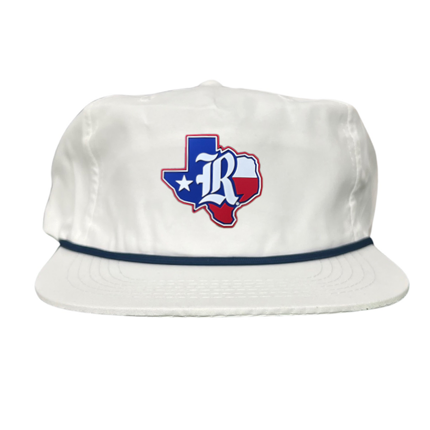 Rice University Old R State of Texas with Flag  Rubber Patch / Hats / 251 / Rice056 / MM