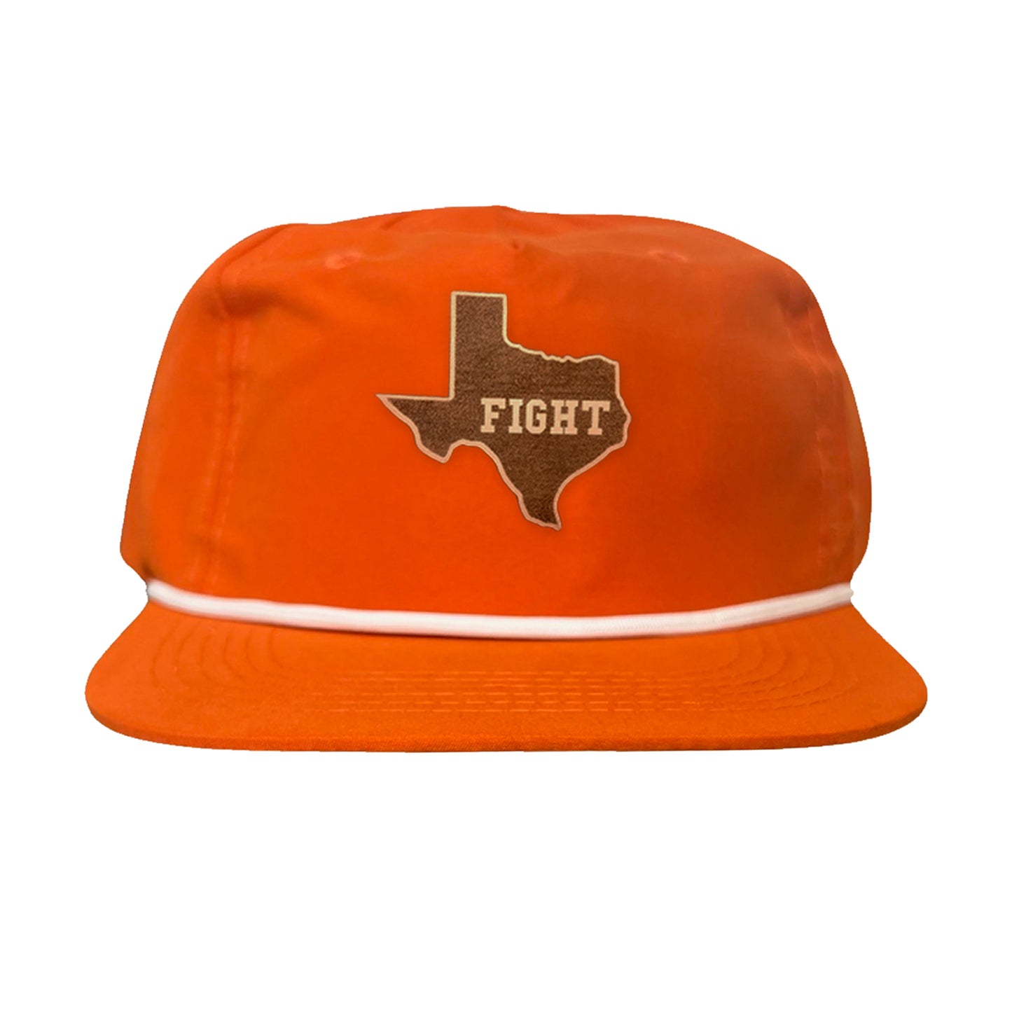 Texas Longhorns State of Texas Fight Leather Patch / Hats / 074