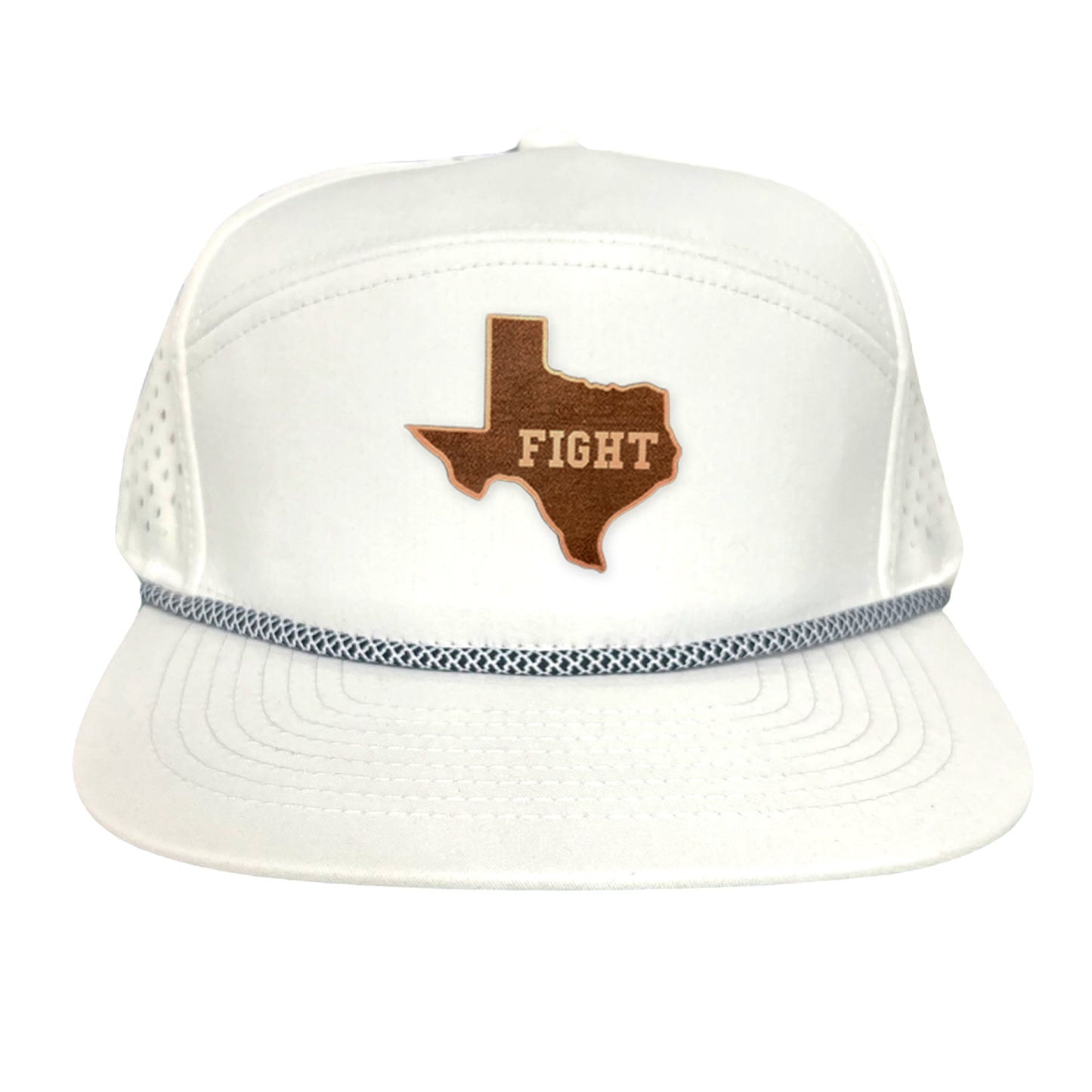 Texas Longhorns State of Texas Fight Leather Patch / Hats / 074