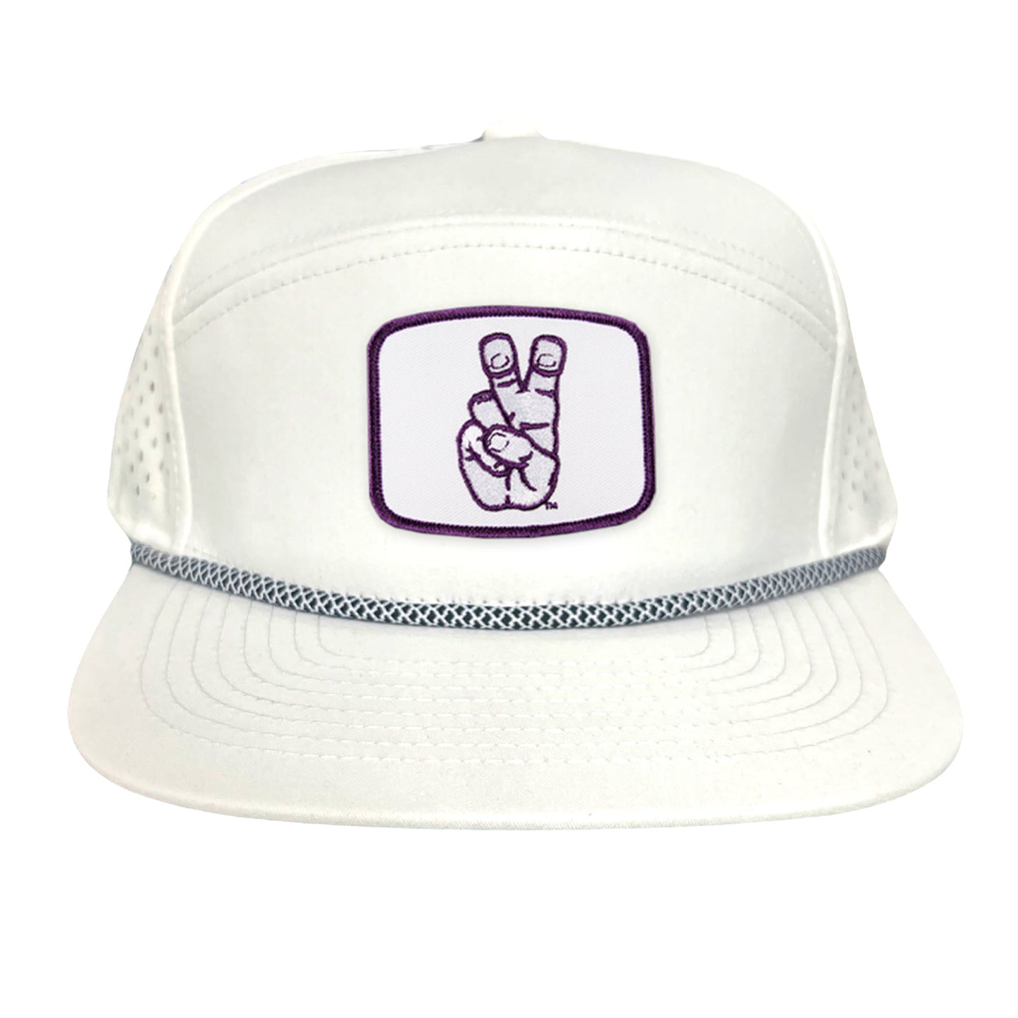 TCU Frog Hand Square Shape / Curved Bill Mesh Snapback / 126 / TCU001