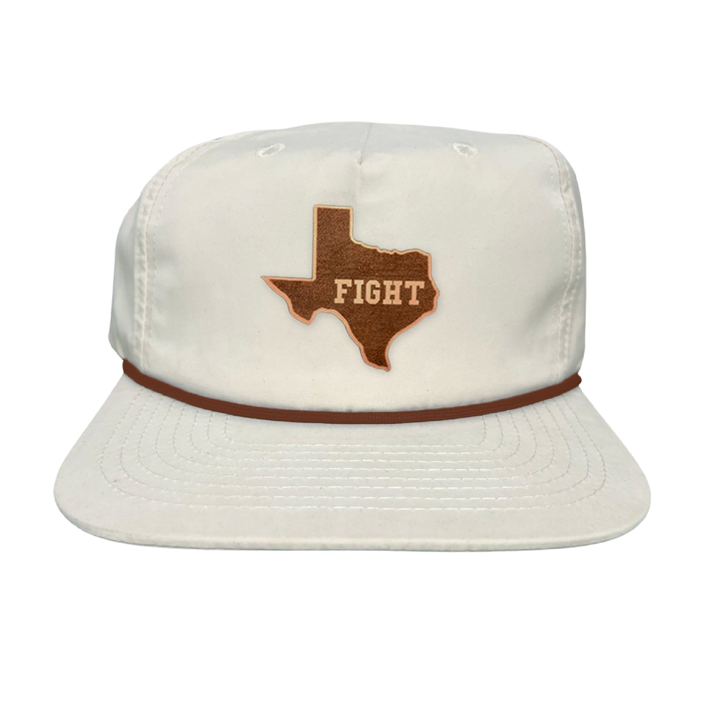 Texas Longhorns State of Texas Fight Leather Patch / Hats / 074