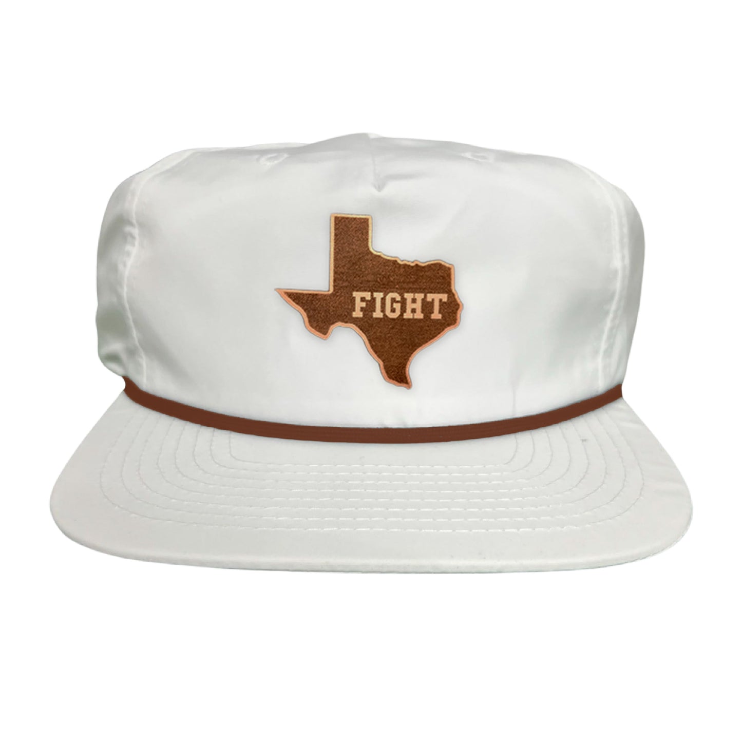 Texas Longhorns State of Texas Fight Leather Patch / Hats / 074