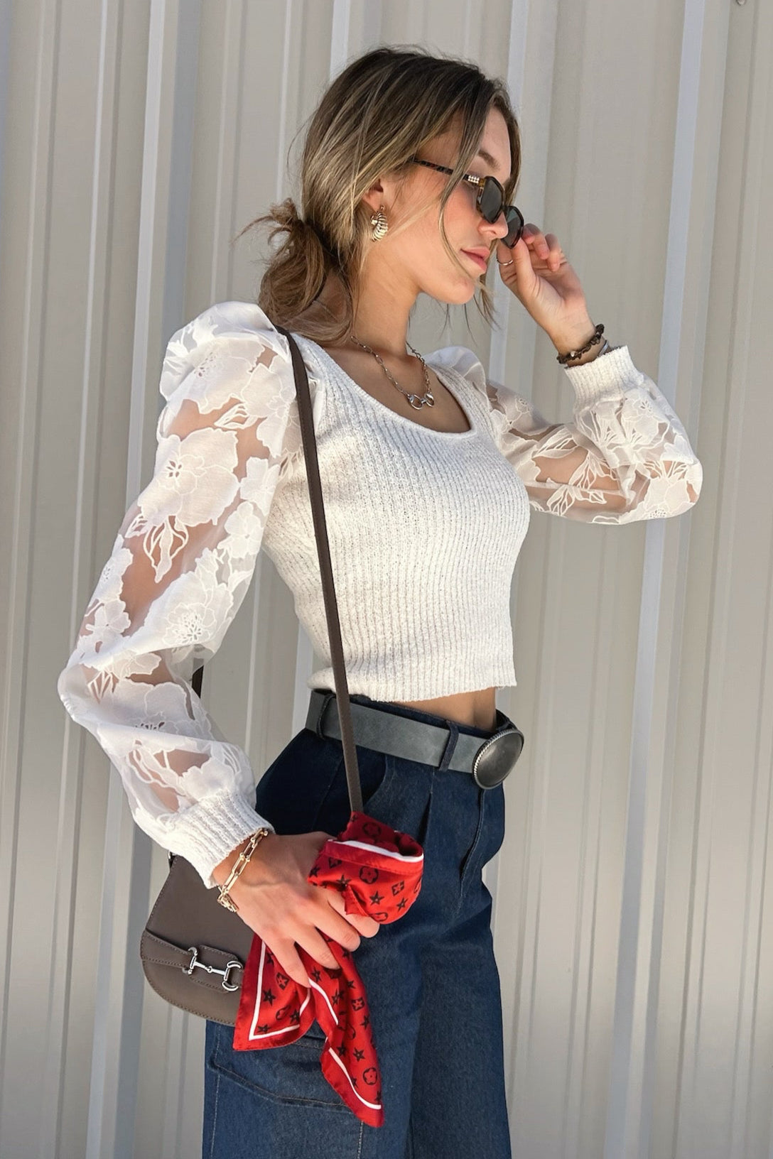 SALE The Stella Sweater in White