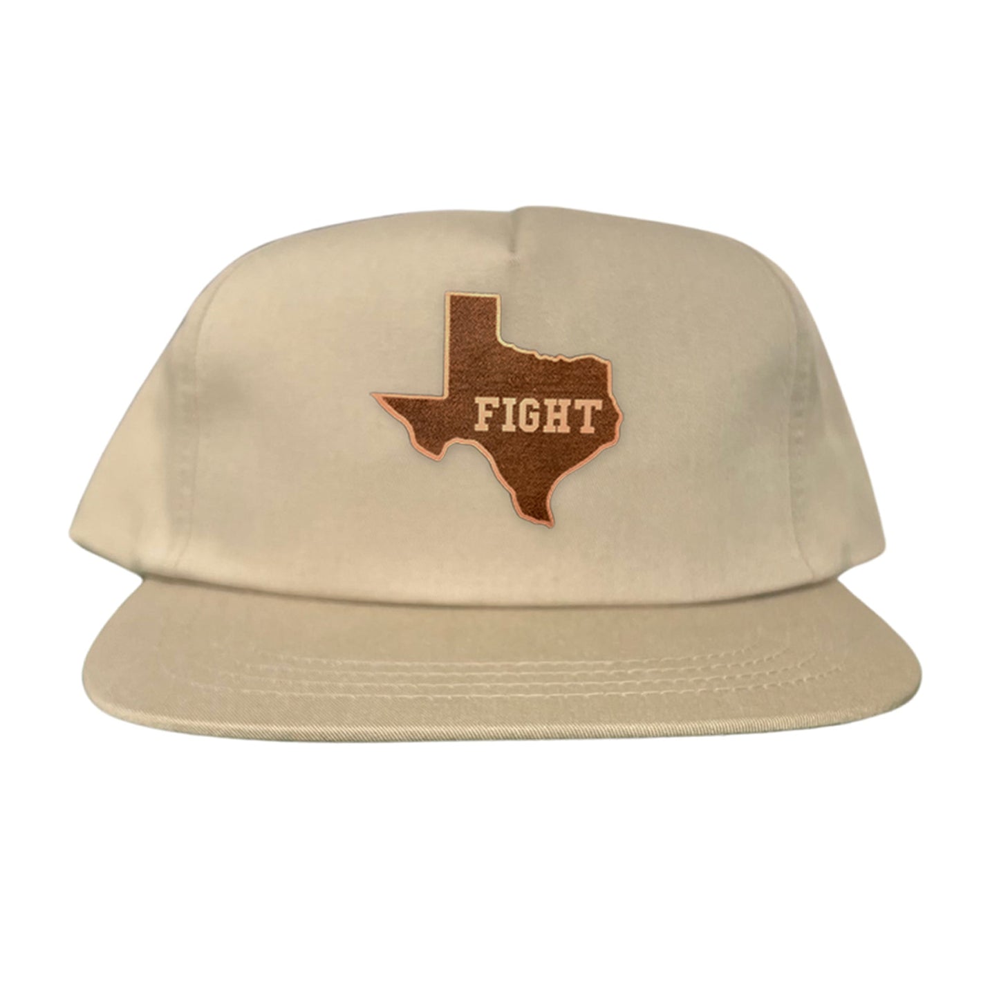 Texas Longhorns State of Texas Fight Leather Patch / Hats / 074