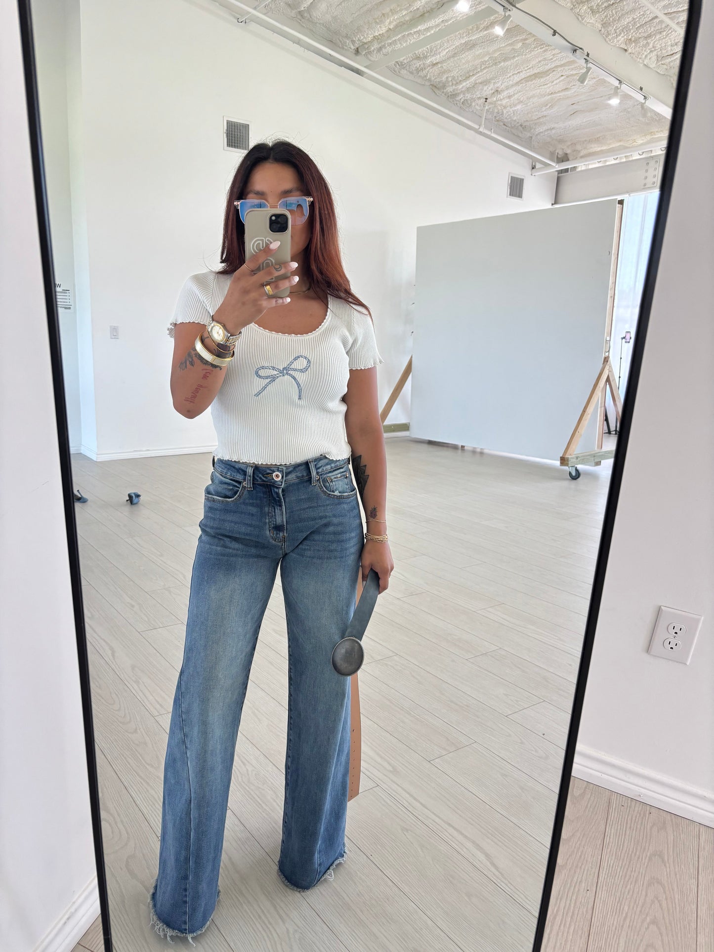 The Rope Bow Top in White