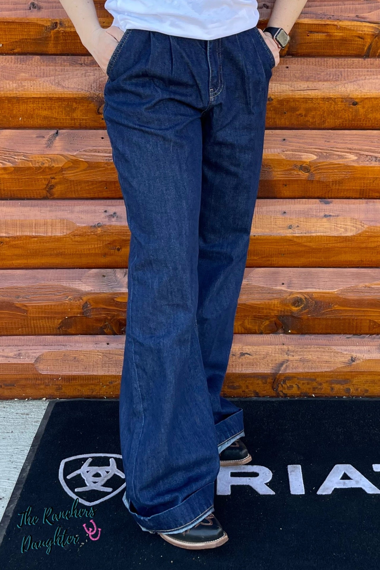 Ariat Women's Ultra High Rise Pleated Trouser Jeans