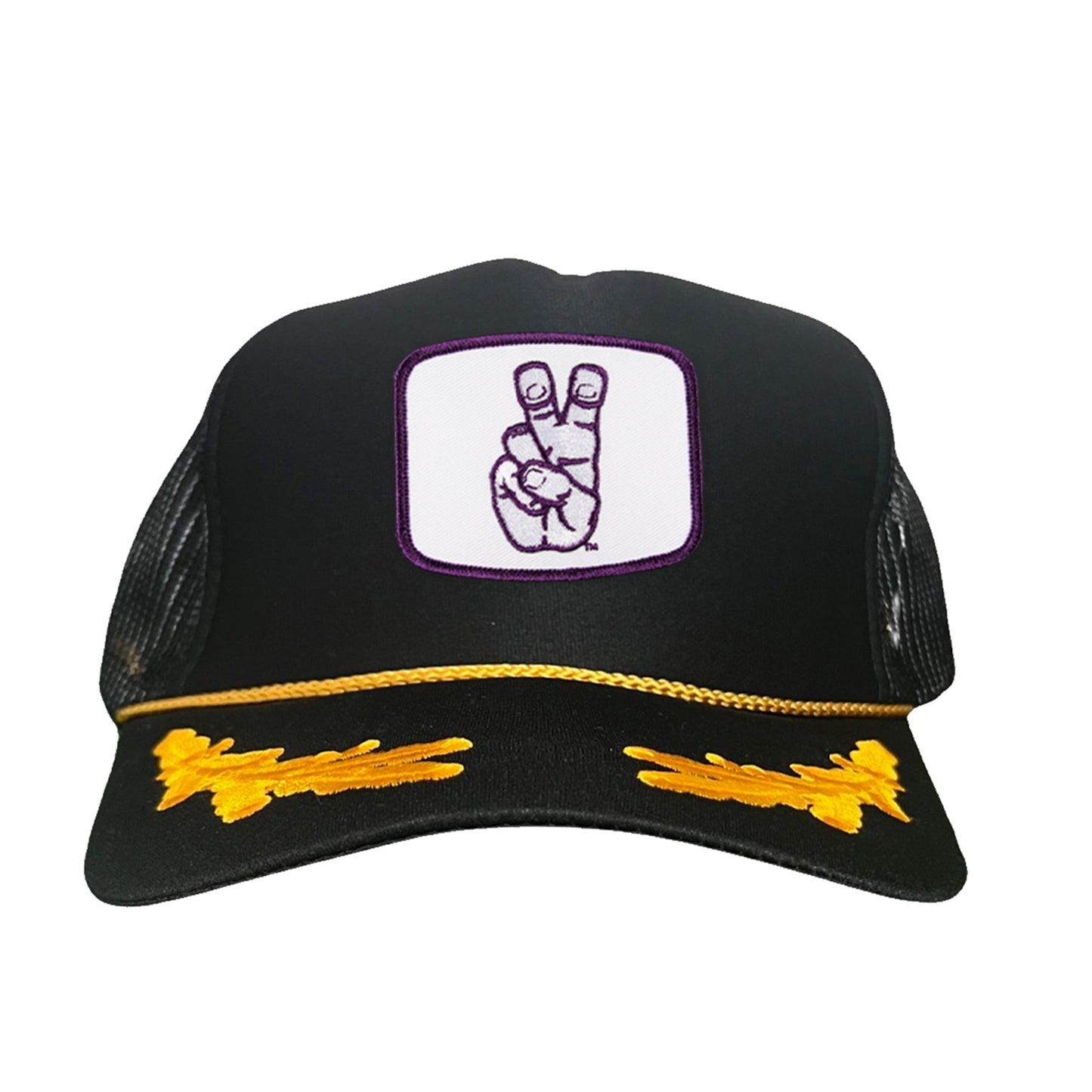 TCU Frog Hand Square Shape / Curved Bill Mesh Snapback / 126 / TCU001