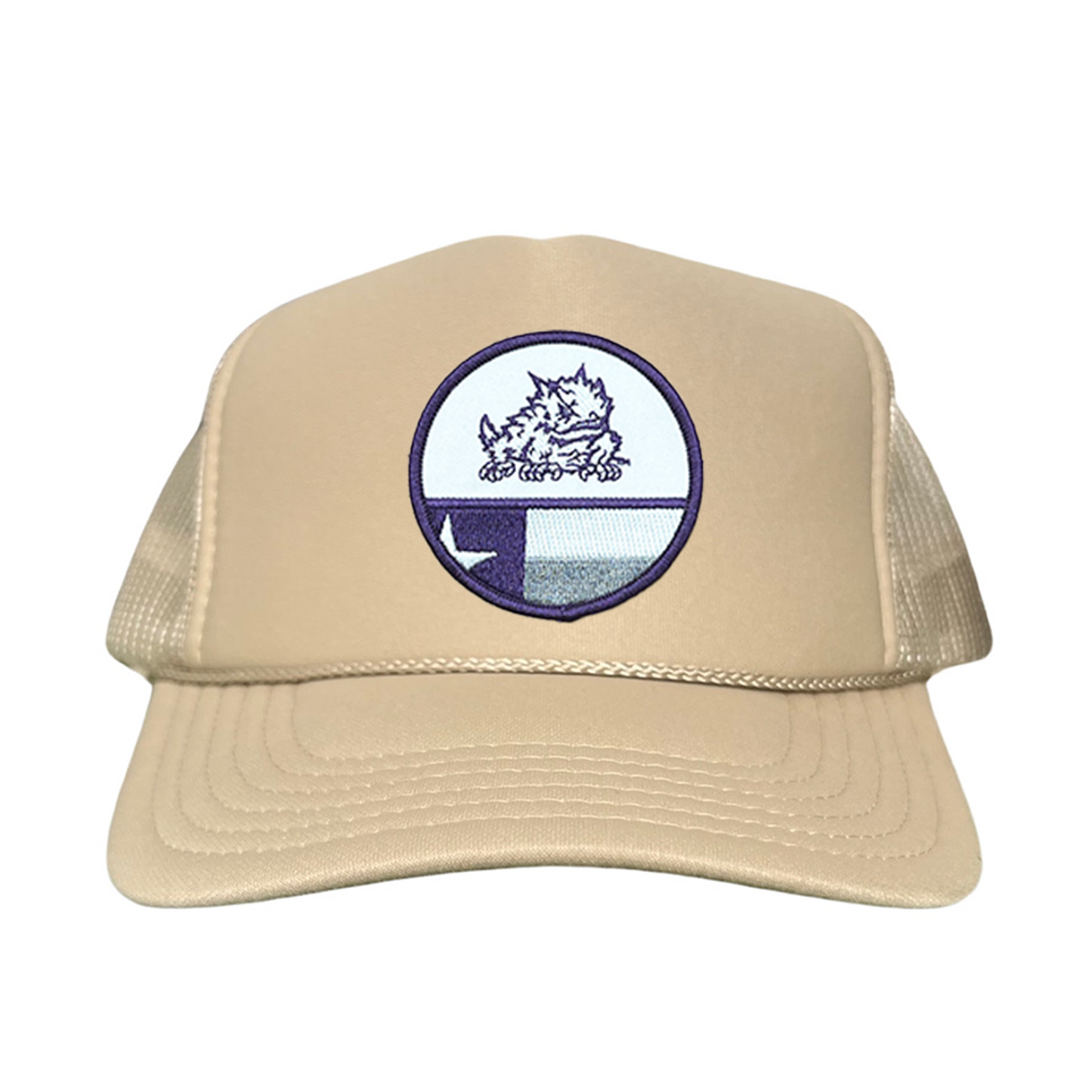 TCU Circle Horned Frog w/h State Flag / Hats / TCU034 / 248 / MM