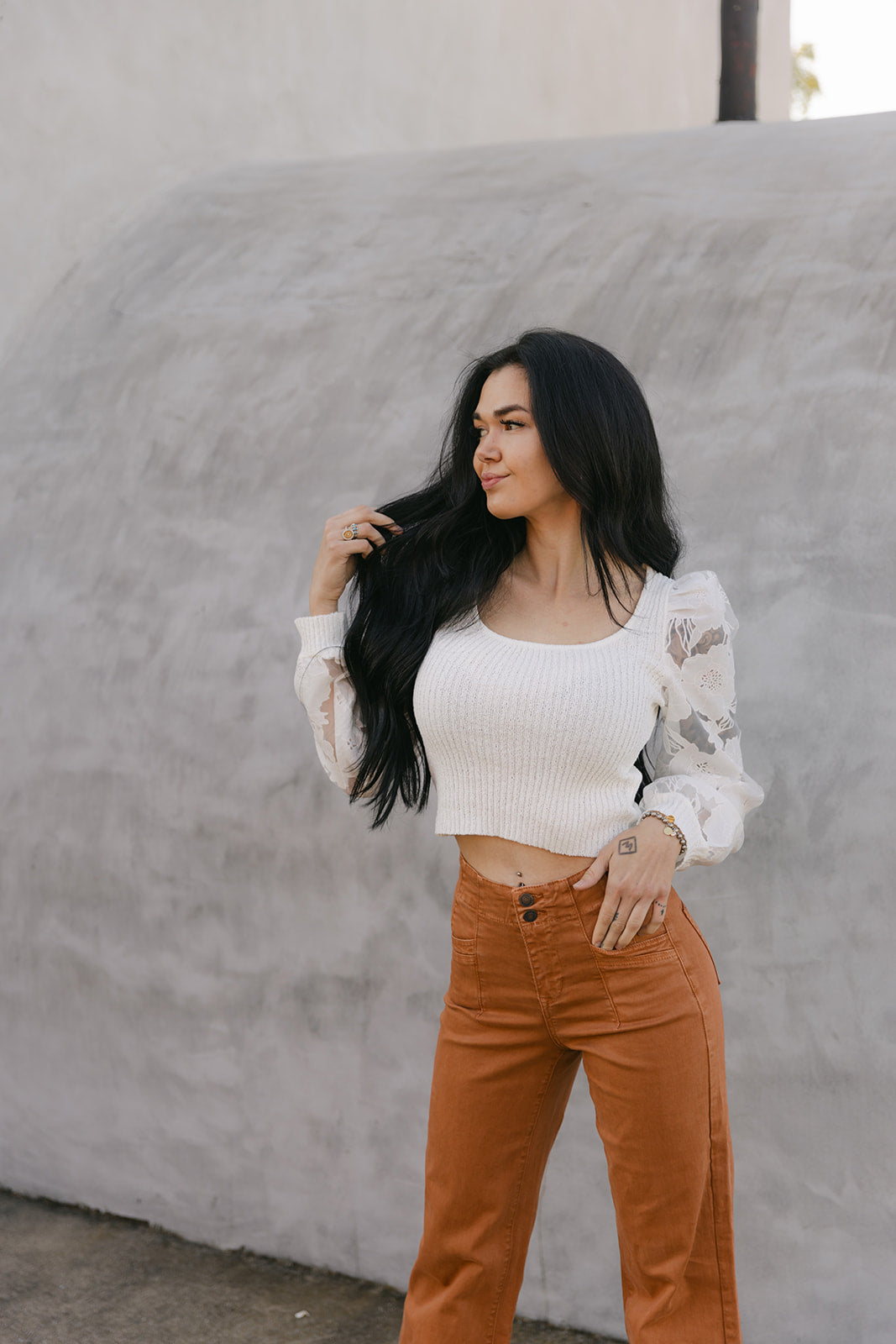 SALE The Stella Sweater in White