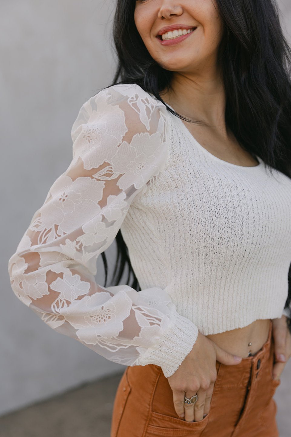 SALE The Stella Sweater in White