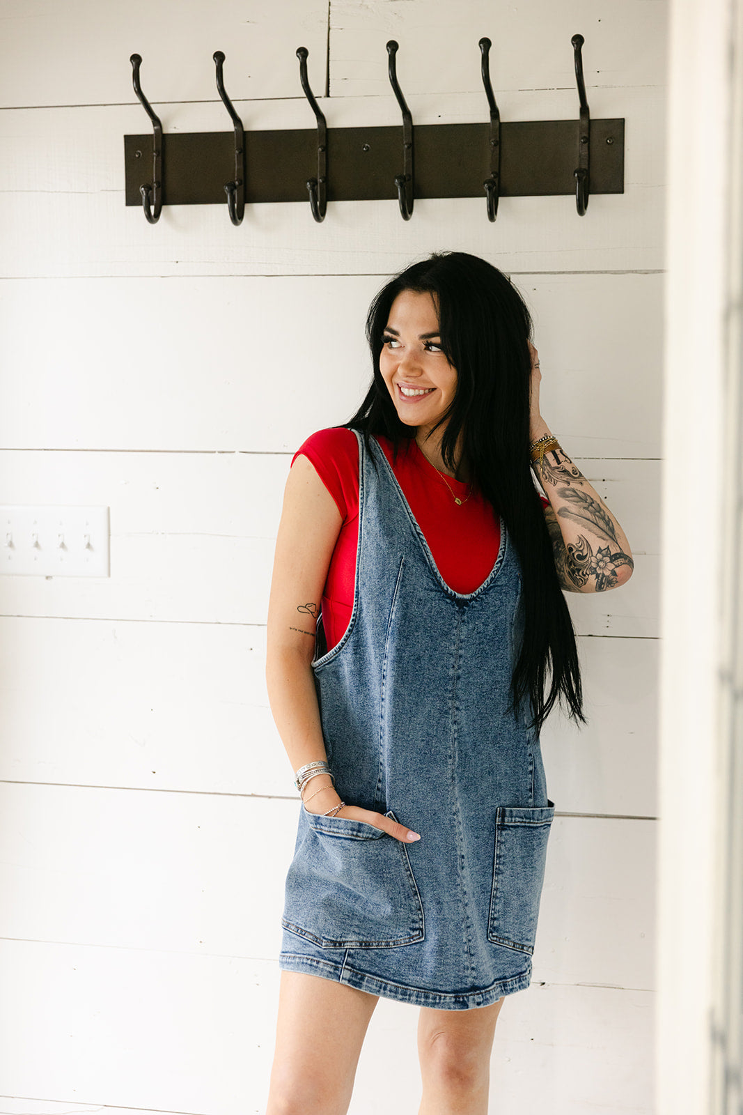 The Coro Dark Denim Dress