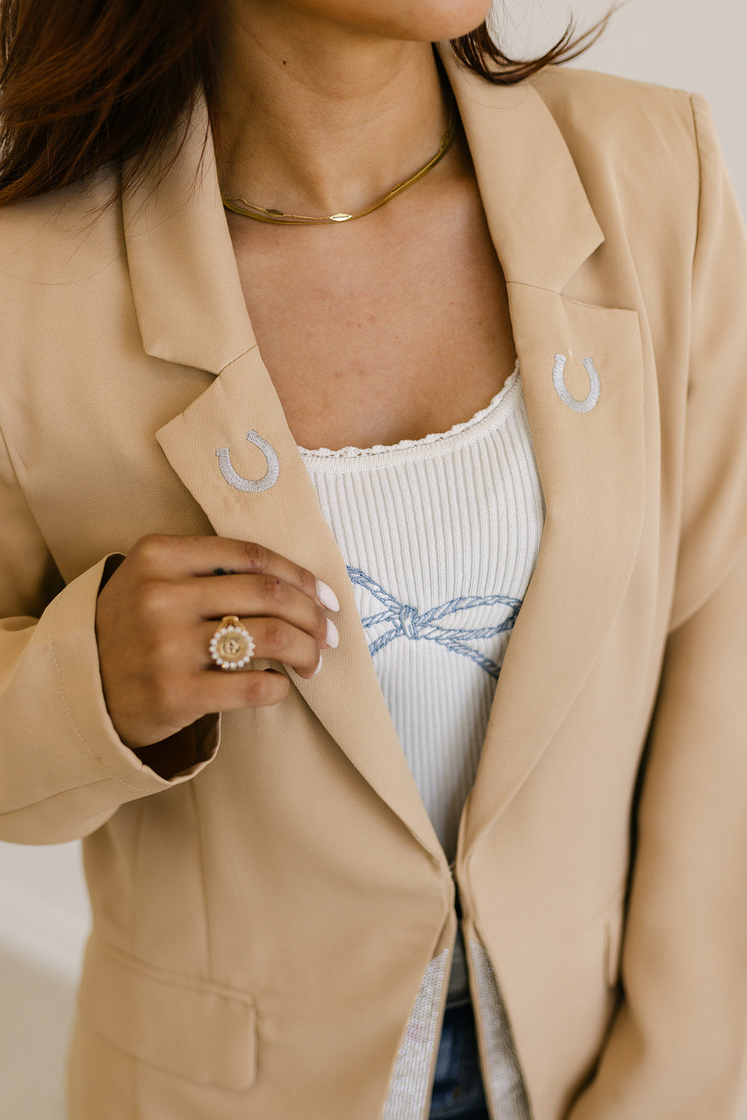 The Rope Bow Top in White