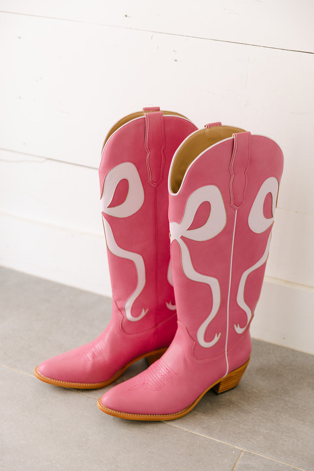 The Adina Pink Bow Cowboy Boot