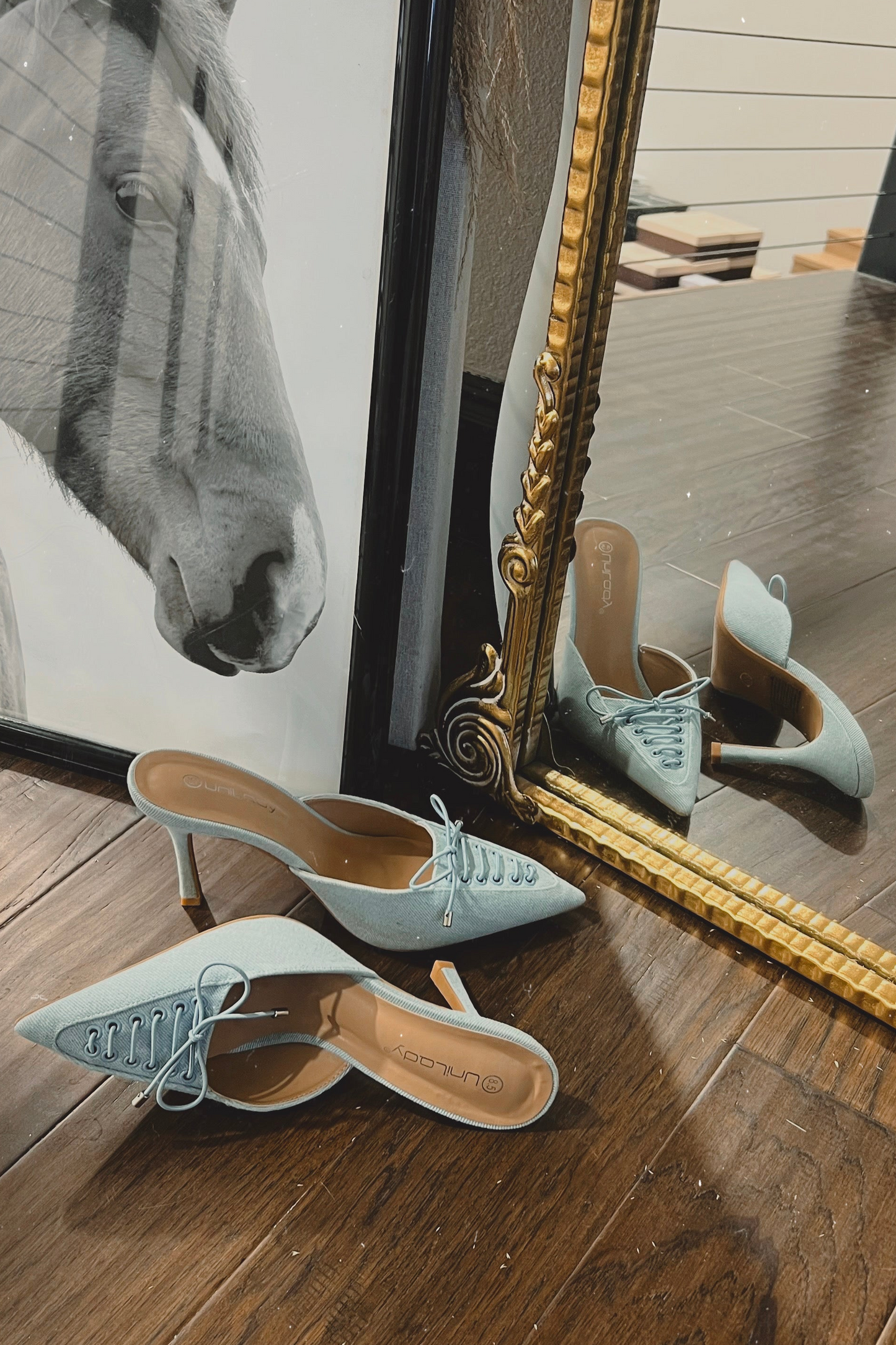 The Rally Denim Mule