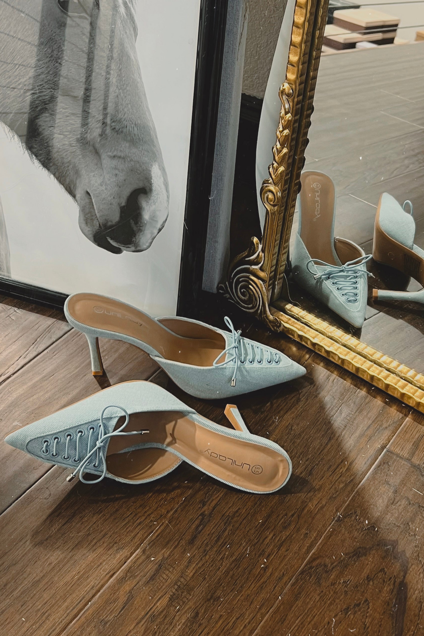 The Rally Denim Mule