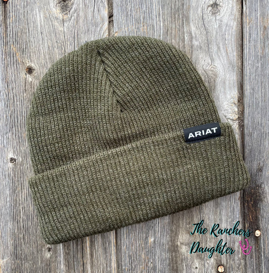 Ariat ADT Olive Rebar Ribbed Beanie
