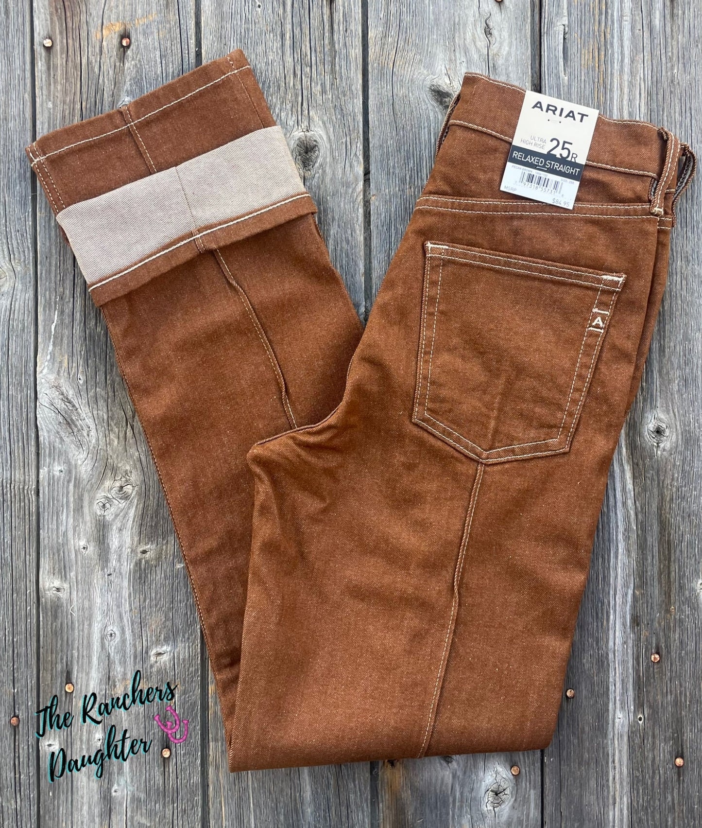 Ariat Women's Rust Ultra High Rise Relaxed Straight Leg Jean