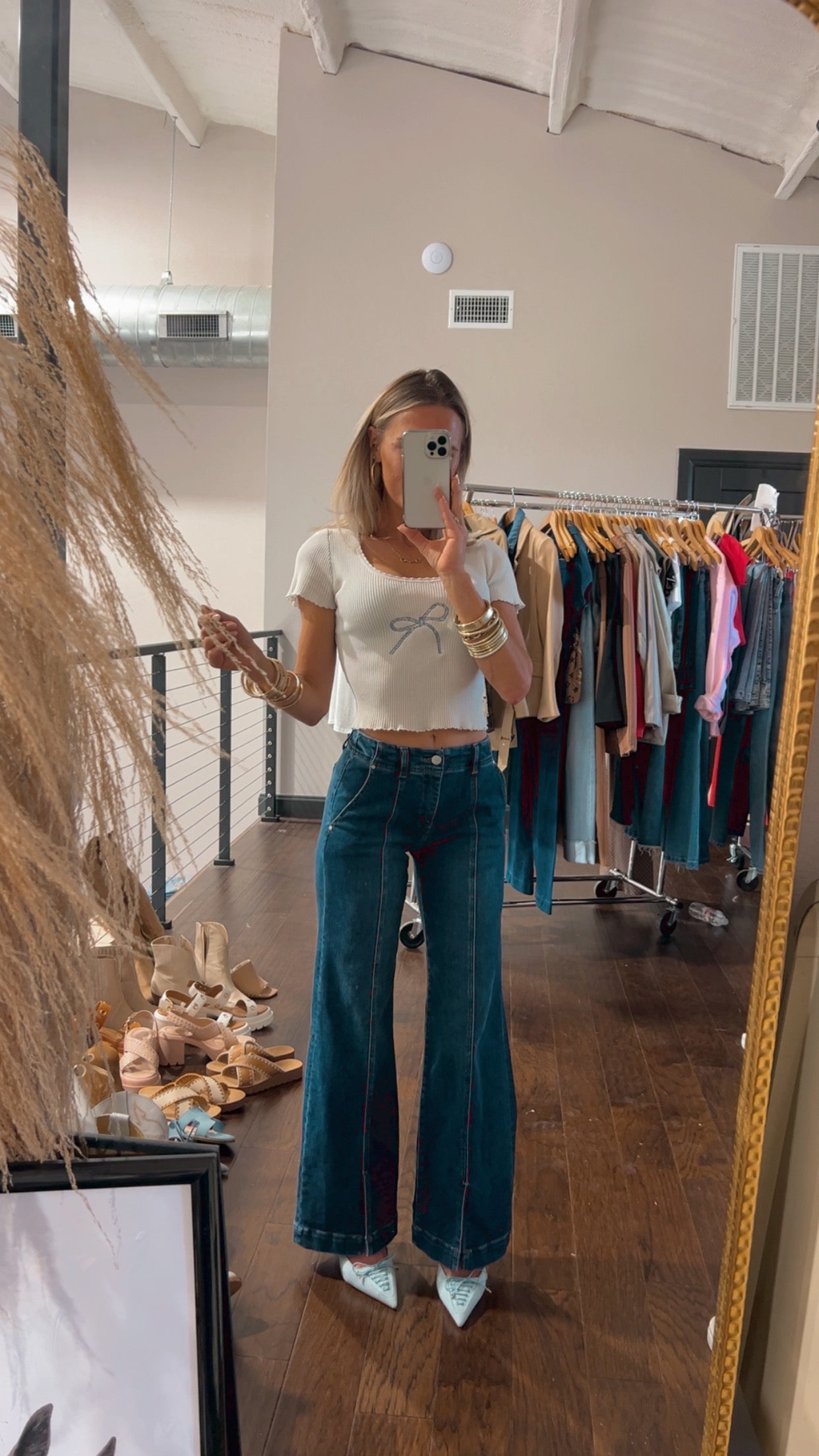 The Rope Bow Top in White