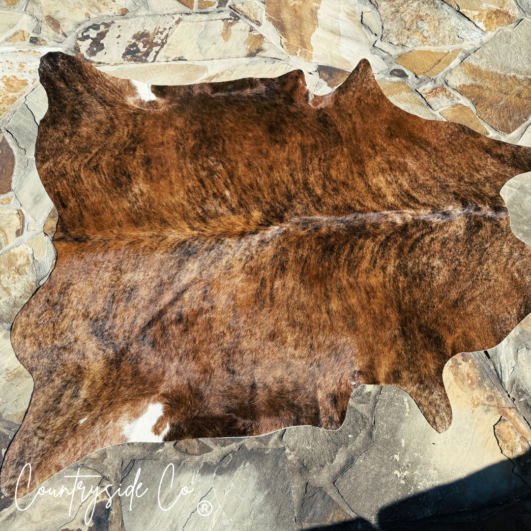 Brindle Hair On Cowhide Rug
