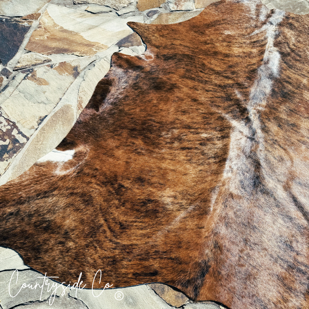 Brindle Hair On Cowhide Rug
