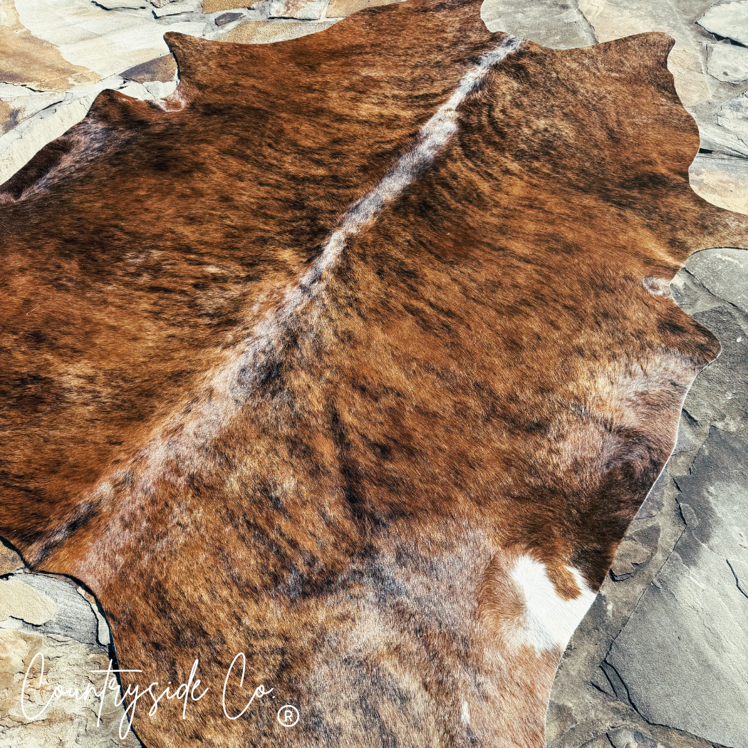 Brindle Hair On Cowhide Rug