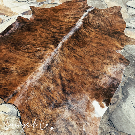 Brindle Hair On Cowhide Rug