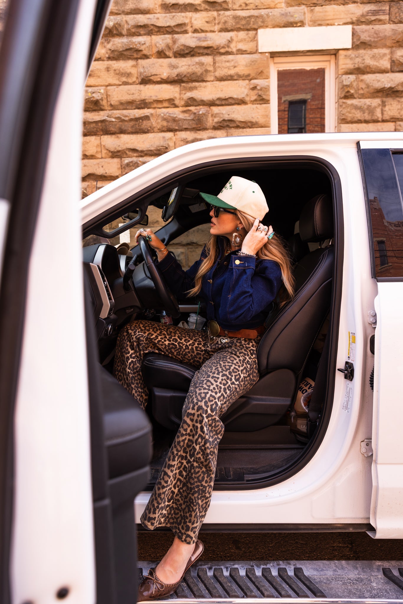 The Heidi Leopard Jean