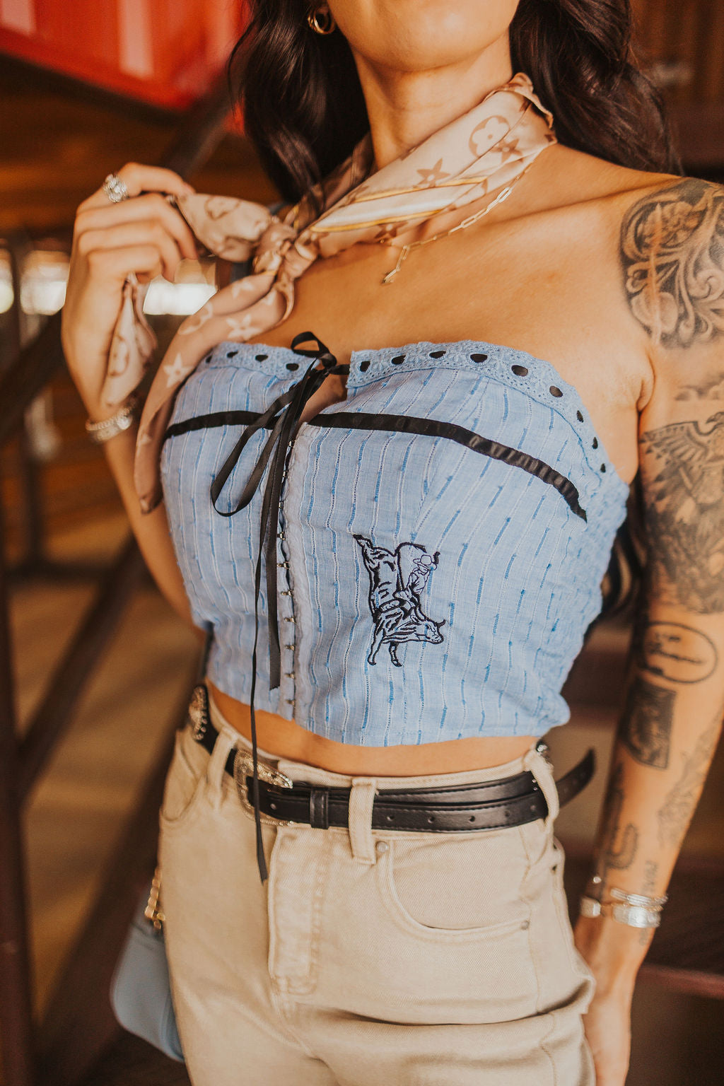 The Bull Rider Crop Top