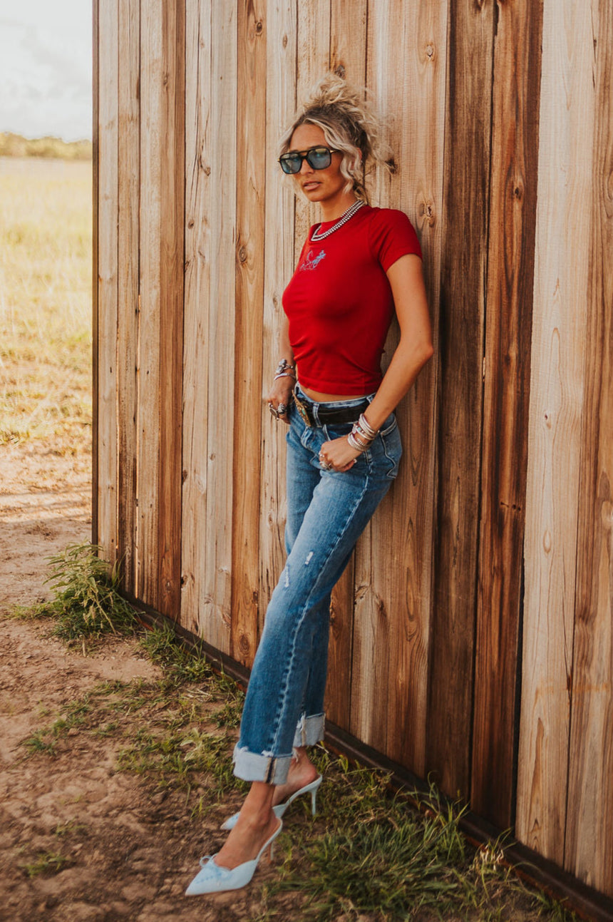 The Emelin Straight Leg Jean